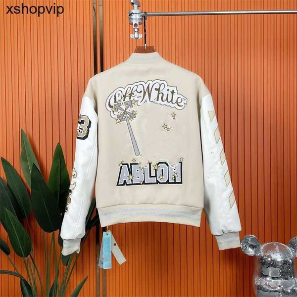 fall/winter off brand white jacket 2023 fashion new hand-embroidered wool bomber coat men's and women's baseball coats, Black;brown
fall/winter off brand white jacket 2023 fashion new hand-embroidered wool bomber coat men's and women's baseball coats, Black;brown