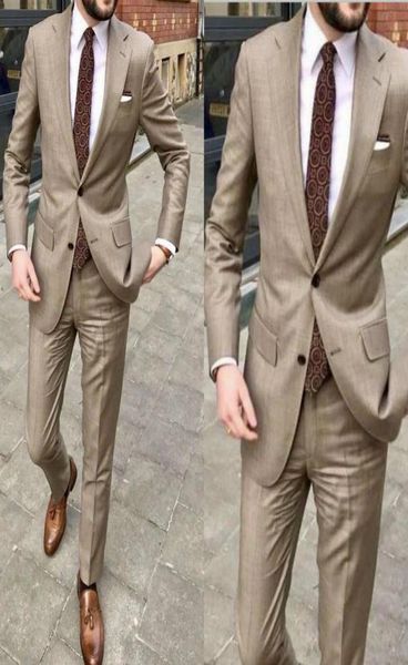 dark khaki mens tuxedos costume handsome wedding suits for men british style custom made costumes pour hommes blazer jacketpant6998685, Black;gray
dark khaki mens tuxedos costume handsome wedding suits for men british style custom made costumes pour hommes blazer jacketpant6998685, Black;gray
