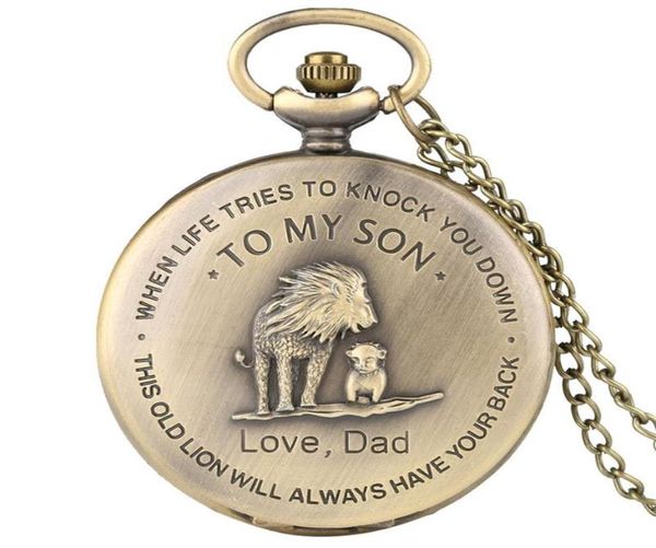pocket watches the lions 039to my son039 watch men necklace gifts from dad bronze color fob clock birthday gift for boys mal4675785, Slivery;golden
pocket watches the lions 039to my son039 watch men necklace gifts from dad bronze color fob clock birthday gift for boys mal4675785, Slivery;golden