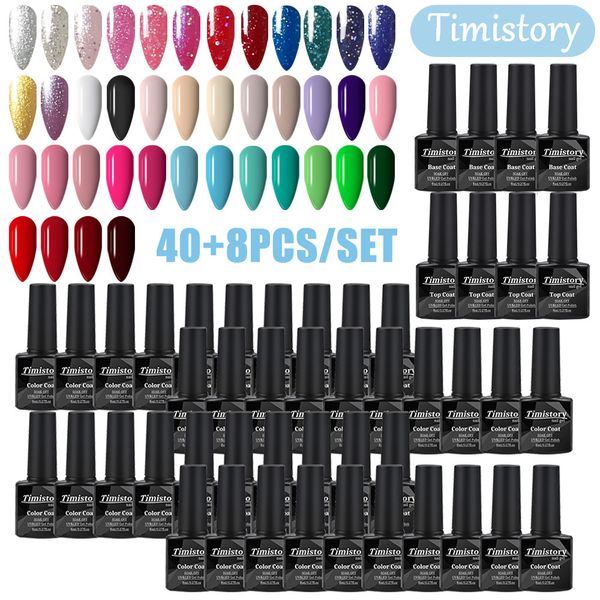 nail polish timistory 40/30/20/10pcs/set gel nail polish 8ml semi-permanent varnish with base and coat for nail art professional gel 230804
nail polish timistory 40/30/20/10pcs/set gel nail polish 8ml semi-permanent varnish with base and coat for nail art professional gel 230804