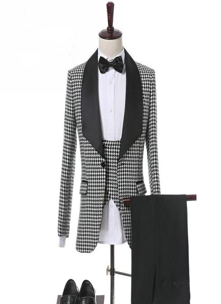 houndstooth 3 piece suit groom tuxedos shawl lapel side vent bridegroom wedding suit men wedding prom dinner blazerjacketpantst8078177, Black;gray
houndstooth 3 piece suit groom tuxedos shawl lapel side vent bridegroom wedding suit men wedding prom dinner blazerjacketpantst8078177, Black;gray
