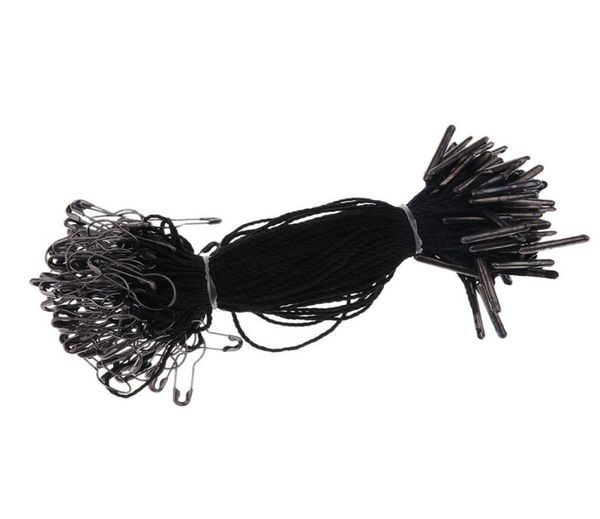 1000 pcs black hang tag string with black pear shaped safety pin 105cm good for hang garment tags9707459, Silver
1000 pcs black hang tag string with black pear shaped safety pin 105cm good for hang garment tags9707459, Silver