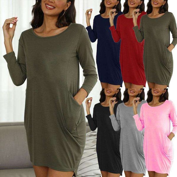 selling womens casual loose pocket long sleeve large fat sister home dress, Black;gray
selling womens casual loose pocket long sleeve large fat sister home dress, Black;gray