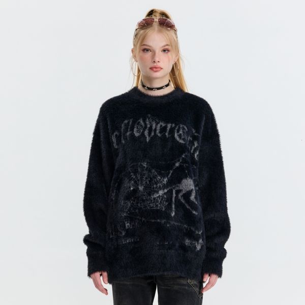women's sweaters fleece winter long sleeve knit goth clothes for women loose spider graphic oversized sweater aesthetic pullovers 2023, White;black
women's sweaters fleece winter long sleeve knit goth clothes for women loose spider graphic oversized sweater aesthetic pullovers 2023, White;black