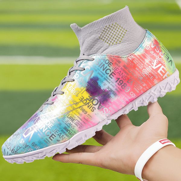 Arrive Dress Shoes Top Indoor Quality Fg Soccer Comfortable Football Boots High Ankle Sport Training Cleats Mash Up Sneake, Blue
Arrive Dress Shoes Top Indoor Quality Fg Soccer Comfortable Football Boots High Ankle Sport Training Cleats Mash Up Sneake, Blue