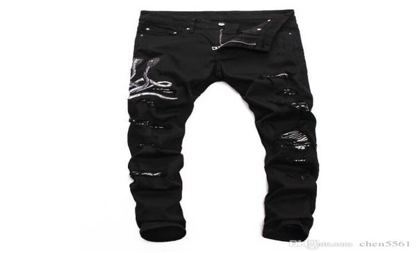2020 brand mens jeans distressed ripped biker jeans slim fit motorcycle biker denim jeans fashion designer pants6408396, Blue
2020 brand mens jeans distressed ripped biker jeans slim fit motorcycle biker denim jeans fashion designer pants6408396, Blue