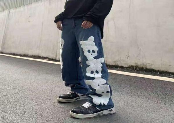 style skull print men jeans pants oversize spliced ripped baggy casual denim trousers3163884, Blue
style skull print men jeans pants oversize spliced ripped baggy casual denim trousers3163884, Blue