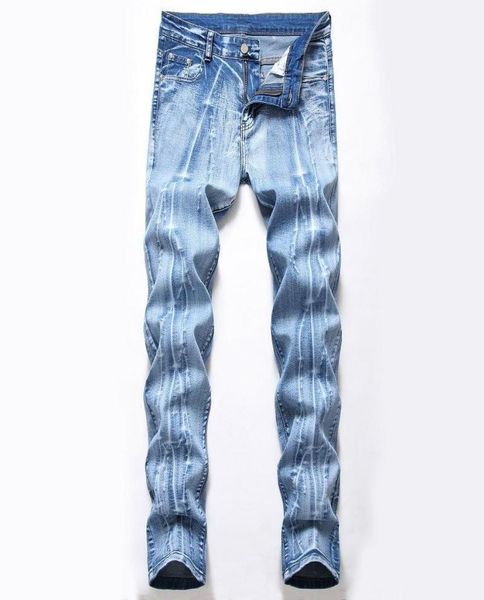 men039s jeans printing distressed light blue hombre straight slim fit denim pants male casual softener trousers3233382
men039s jeans printing distressed light blue hombre straight slim fit denim pants male casual softener trousers3233382