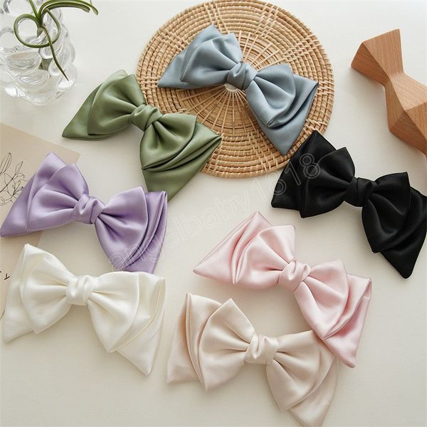 korean woman senior satin bow spring clamp hair claws girls frence clips women elegant hair accessories children princess hairpin, Slivery;white
korean woman senior satin bow spring clamp hair claws girls frence clips women elegant hair accessories children princess hairpin, Slivery;white