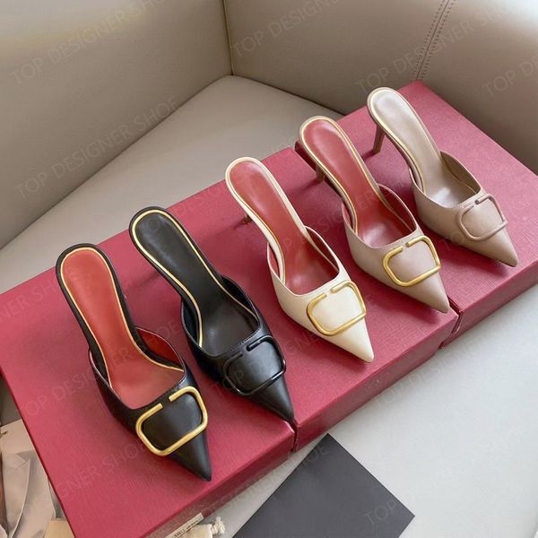 fashion v-button decoration mule slides sandals dress shoes cm stilletto heels women's luxury designer slippers sandals evening shoes s, Black
fashion v-button decoration mule slides sandals dress shoes cm stilletto heels women's luxury designer slippers sandals evening shoes s, Black