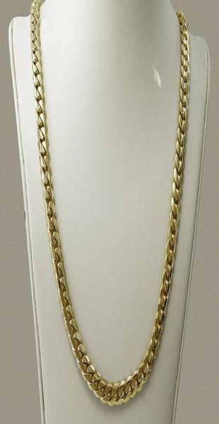 14k gold filled miami men039s cuban curb link chain necklace heavy 998gr 24quot 7mm2717299, Silver
14k gold filled miami men039s cuban curb link chain necklace heavy 998gr 24quot 7mm2717299, Silver