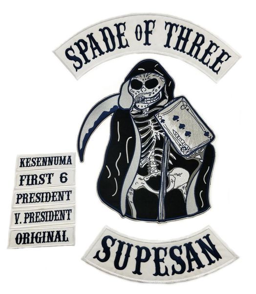 spade of three iron on patches supesan patch big size for full back of jacket rider biker patch 4425924, Black
spade of three iron on patches supesan patch big size for full back of jacket rider biker patch 4425924, Black