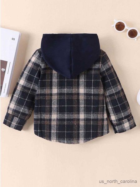 jackets toddler kids girls boys hooded plaid shirt casual long sleeve button down kid fall jacket outwear 4-7t r230805, Blue;gray
jackets toddler kids girls boys hooded plaid shirt casual long sleeve button down kid fall jacket outwear 4-7t r230805, Blue;gray
