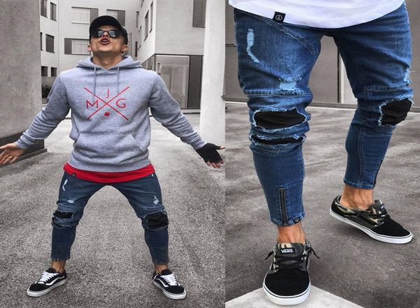 2018 fashion men ripped skinny biker jeans destroyed frayed slim fit denim pencil pant vintage hole pleated biker jean9929195, Blue
2018 fashion men ripped skinny biker jeans destroyed frayed slim fit denim pencil pant vintage hole pleated biker jean9929195, Blue
