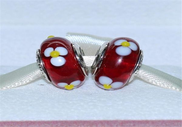 handmade lampwork 925 sterling silver red daisy murano glass charm bead fits european jewelry bracelets7154992, Black
handmade lampwork 925 sterling silver red daisy murano glass charm bead fits european jewelry bracelets7154992, Black