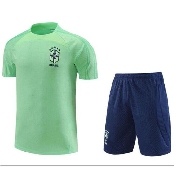 22/23 brazil sportswear sportswear men's training shirt short sleeve soccer jersey set uniform chandal sports short sleeve top, White;black
22/23 brazil sportswear sportswear men's training shirt short sleeve soccer jersey set uniform chandal sports short sleeve top, White;black
