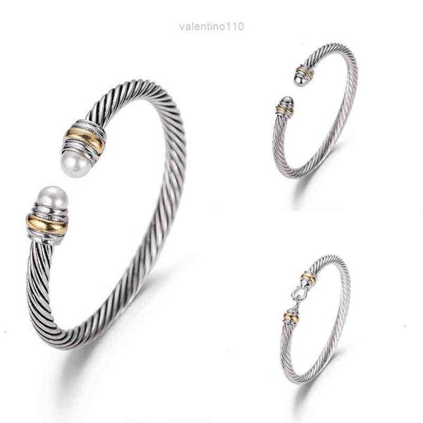 bracelet dy luxury designer twisted pearl head women fashion versatile twist bracelets jewelry platinum plated wedding gifts 5mm 4mm thick, Black
bracelet dy luxury designer twisted pearl head women fashion versatile twist bracelets jewelry platinum plated wedding gifts 5mm 4mm thick, Black