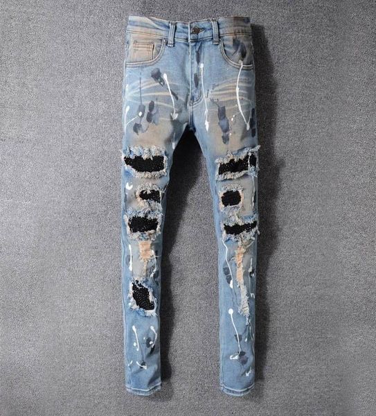 famous brand mens designer jeans slim fit mens skinny jeans men women motorcycle biker hip hop distressed ripped jeans pants5438800, Blue
famous brand mens designer jeans slim fit mens skinny jeans men women motorcycle biker hip hop distressed ripped jeans pants5438800, Blue