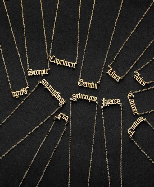 personalized letter zodiac necklace constellation necklaces custom stainless steel old english necklace birthday jewelry gifts5337719, Silver
personalized letter zodiac necklace constellation necklaces custom stainless steel old english necklace birthday jewelry gifts5337719, Silver