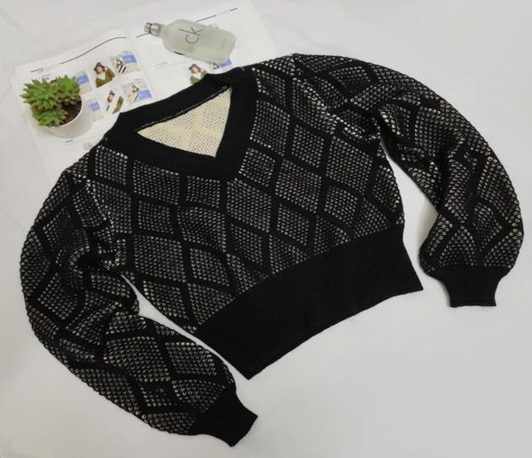 women039s knits ladies fall jacquard vneck slim short straight long sleeve sweater84678828779906, White
women039s knits ladies fall jacquard vneck slim short straight long sleeve sweater84678828779906, White