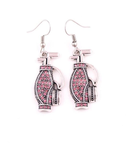 hy166 fashion single side design metal sports style golf clubs bag and golf penholder sports pendant earring for women gift3681937, Silver
hy166 fashion single side design metal sports style golf clubs bag and golf penholder sports pendant earring for women gift3681937, Silver