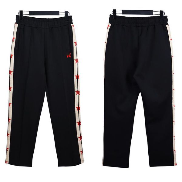 new style designer men's pants wide leg casual pants letter, Black 
new style designer men's pants wide leg casual pants letter, Black