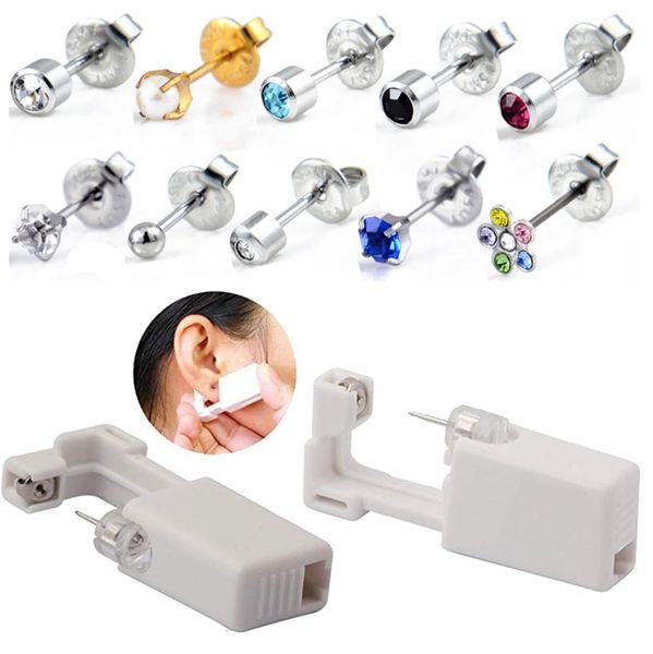 1pc disposable sterile ear piercing unit cartilage tragus helix piercing gun no pain piercer tool machine kit stud choose design3590629, Slivery;golden
1pc disposable sterile ear piercing unit cartilage tragus helix piercing gun no pain piercer tool machine kit stud choose design3590629, Slivery;golden