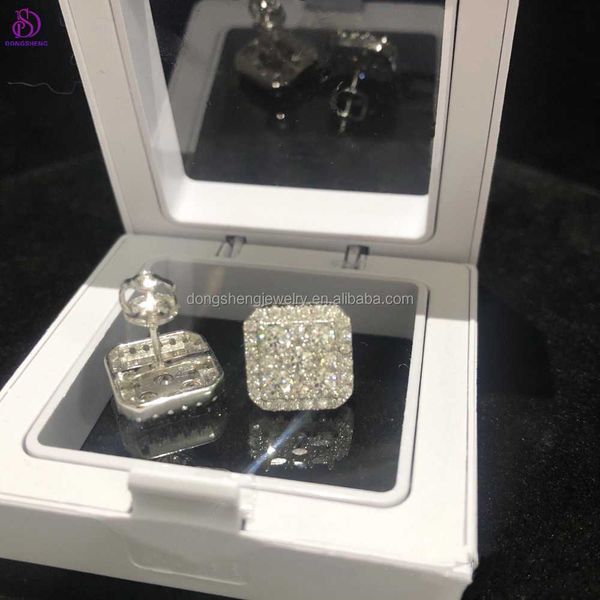 custom hiphop jewelry pass diamond tester 925 sterling silver vvs classic gold plated stud moissanite stud earring, Golden
custom hiphop jewelry pass diamond tester 925 sterling silver vvs classic gold plated stud moissanite stud earring, Golden