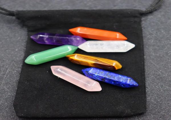 7 chakra set reiki natural stone crystal stones polishing amethyst rose quartz yoga energy bead chakra healing decoration 8x32mm5053503, Black
7 chakra set reiki natural stone crystal stones polishing amethyst rose quartz yoga energy bead chakra healing decoration 8x32mm5053503, Black