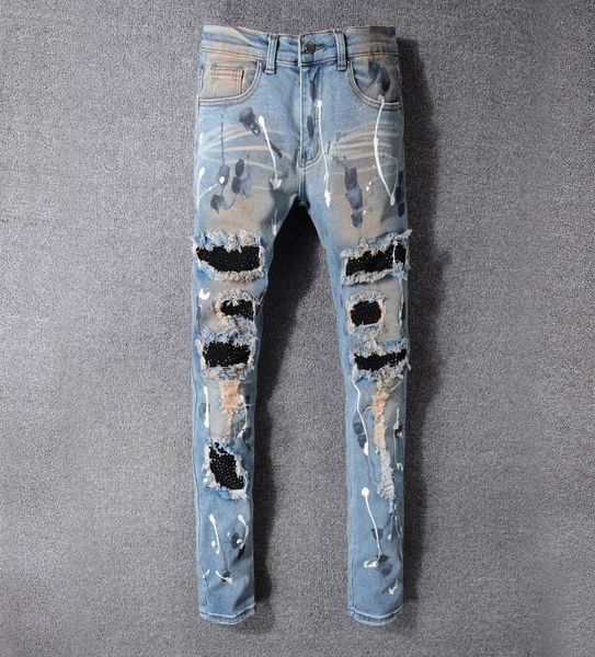 famous brand mens designer jeans slim fit mens skinny jeans men women motorcycle biker hip hop distressed ripped jeans pants1243937, Blue
famous brand mens designer jeans slim fit mens skinny jeans men women motorcycle biker hip hop distressed ripped jeans pants1243937, Blue