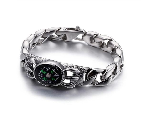 link chain men039s personality hipsters europe and america retro fashion compass creative outdoor bracelet4323308, Black
link chain men039s personality hipsters europe and america retro fashion compass creative outdoor bracelet4323308, Black