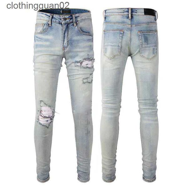 designer stack jeans european ripped jean men embroidery quilting ripped for trend brand vintage pant mens fold slim skinny fashion jeans ss, Blue
designer stack jeans european ripped jean men embroidery quilting ripped for trend brand vintage pant mens fold slim skinny fashion jeans ss, Blue