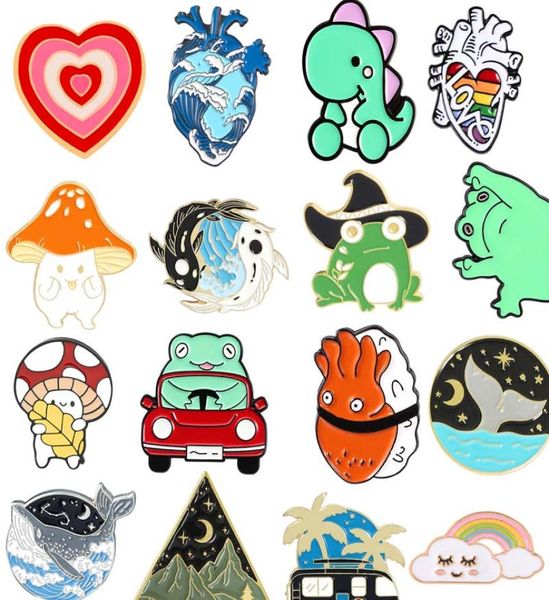cartoon enamel brooch pins heart frog rainbow moon dinosaur animal brooches lapel pins badge fashion jewelry gift will and sandy2160707, Gray
cartoon enamel brooch pins heart frog rainbow moon dinosaur animal brooches lapel pins badge fashion jewelry gift will and sandy2160707, Gray