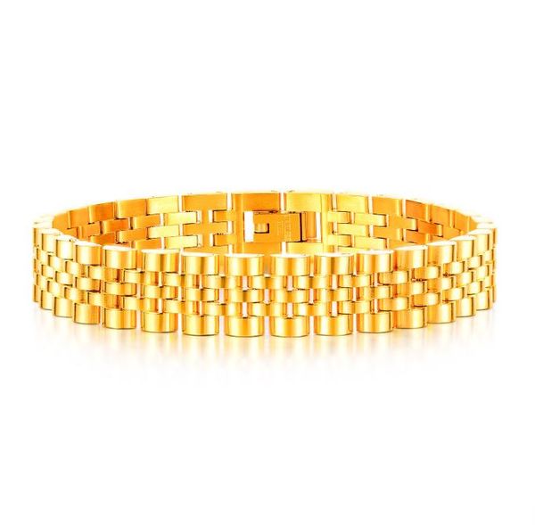 bracelet wristbands for men jewelry sliver golden black watch chain stainless steel hip pop male charm bangles boys birthdays gift9283445, Golden;silver
bracelet wristbands for men jewelry sliver golden black watch chain stainless steel hip pop male charm bangles boys birthdays gift9283445, Golden;silver