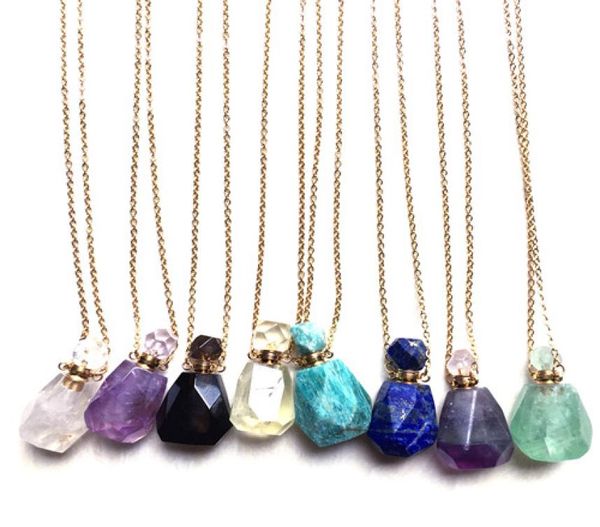 stainless steel gemstone natural healing stones essential oil perfume bottle pendant necklace chakra crystal quartz perfume bottle7426902, Silver
stainless steel gemstone natural healing stones essential oil perfume bottle pendant necklace chakra crystal quartz perfume bottle7426902, Silver