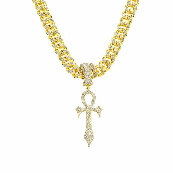 hip hop men rapper diamond pendant necklace shiny creative crucifix pendant micro-inset zircon jewelry night club accessory sweater collarbo, Silver
hip hop men rapper diamond pendant necklace shiny creative crucifix pendant micro-inset zircon jewelry night club accessory sweater collarbo, Silver