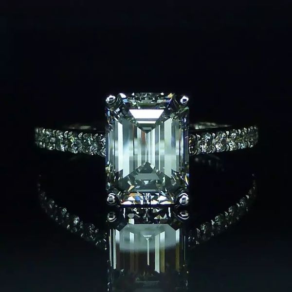 925 sterling silver engagement wedding rings for women emerald cut 4ct simulated diamond ring platinum jewelry, Slivery;golden
925 sterling silver engagement wedding rings for women emerald cut 4ct simulated diamond ring platinum jewelry, Slivery;golden