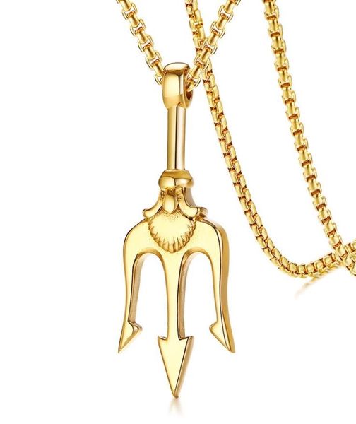 european and usa selling pendant necklace for men trident pendant stainless steel 3 color necklaces6440891, Silver
european and usa selling pendant necklace for men trident pendant stainless steel 3 color necklaces6440891, Silver