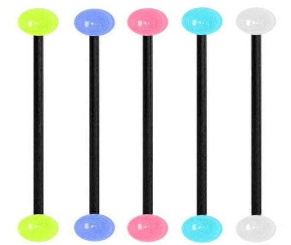 tongue barbell t15 100pcslot mix 5 color piercing body jewelry glow in the dark fake tongue ring industrial piercing barbell1422248, Silver
tongue barbell t15 100pcslot mix 5 color piercing body jewelry glow in the dark fake tongue ring industrial piercing barbell1422248, Silver