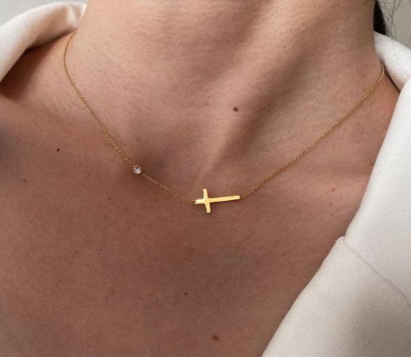 delicate petite sideway cross necklaces pendant women stainless steel thin chain link christian jewelry8847990, Silver
delicate petite sideway cross necklaces pendant women stainless steel thin chain link christian jewelry8847990, Silver