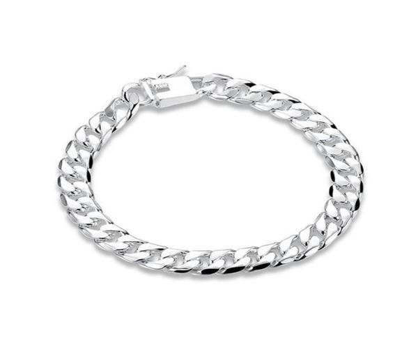 8mm side chain hand chain male money sterling silver plated bracelet men and women 925 silver bracelet spb227263z99837548732967, Black
8mm side chain hand chain male money sterling silver plated bracelet men and women 925 silver bracelet spb227263z99837548732967, Black