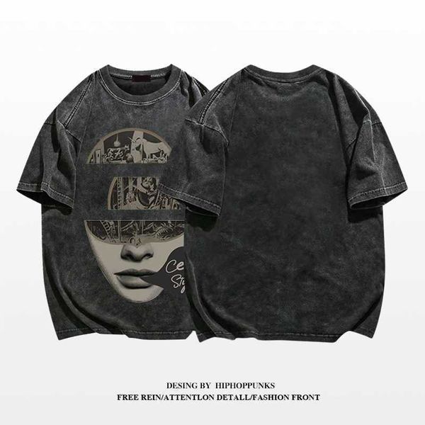galleries hip fashion brand european and american vintage high street short sleeve men's t-shirt 2023 new large loose heavy duty cotton, White;black
galleries hip fashion brand european and american vintage high street short sleeve men's t-shirt 2023 new large loose heavy duty cotton, White;black