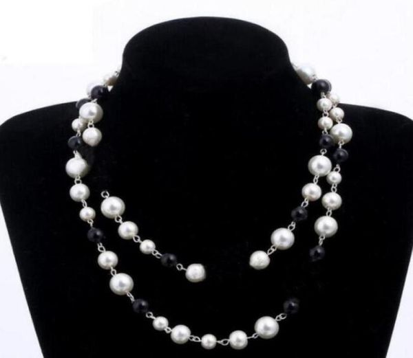 designer jewelry necklace elegant women black and white pearl sweater chain paris fashion diamond necklaces wedding jewelrys acces6390249, Silver
designer jewelry necklace elegant women black and white pearl sweater chain paris fashion diamond necklaces wedding jewelrys acces6390249, Silver