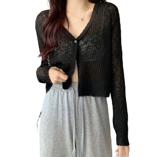 women's knits tees 2023 cardigan sweater 6 colors thin spring summer ice silk korean fashion style knitted v neck solid for women casua, White
women's knits tees 2023 cardigan sweater 6 colors thin spring summer ice silk korean fashion style knitted v neck solid for women casua, White