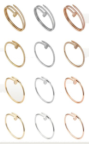 classic nail bangle bracelet mens bracelets with and without diamonds designer luxury jewelry women titanium steel alloy goldplat1834048, Black
classic nail bangle bracelet mens bracelets with and without diamonds designer luxury jewelry women titanium steel alloy goldplat1834048, Black