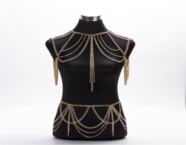 fashion jewelry accessories punk heavy metal multilayer tassel gold body chain long necklace statement for women t2005087546047, Silver
fashion jewelry accessories punk heavy metal multilayer tassel gold body chain long necklace statement for women t2005087546047, Silver