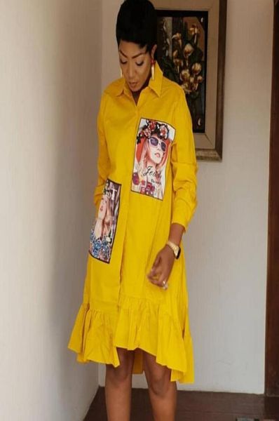 spring autumn fashion yellow print pleated dress casual cute women beading shirt dresses long sleeve plus size vestidos7215033, Black;gray
spring autumn fashion yellow print pleated dress casual cute women beading shirt dresses long sleeve plus size vestidos7215033, Black;gray