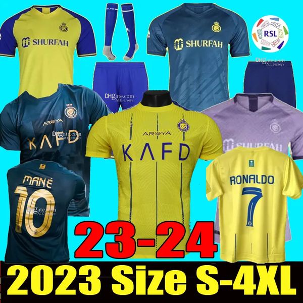 22 23 24 al nassr fc soccer jerseys ronaldo 2023 2024 home yellow away cr7 gonzalo martinez talisca fans player version men kids kit footbal, Black;yellow
22 23 24 al nassr fc soccer jerseys ronaldo 2023 2024 home yellow away cr7 gonzalo martinez talisca fans player version men kids kit footbal, Black;yellow