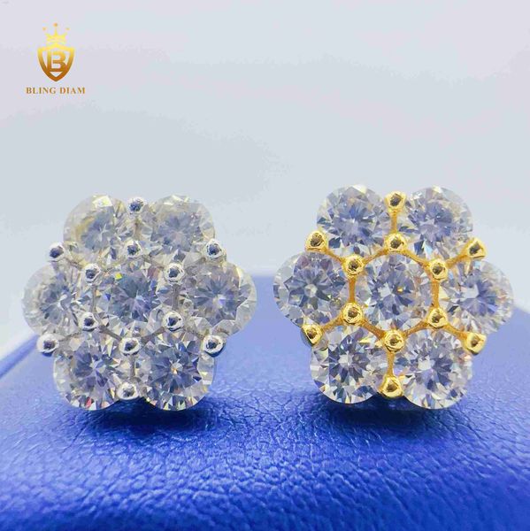 blingdiam jewelry 12mm fashion flower design earrings vvs moissanite hip hop stud earrings for women, Golden
blingdiam jewelry 12mm fashion flower design earrings vvs moissanite hip hop stud earrings for women, Golden
