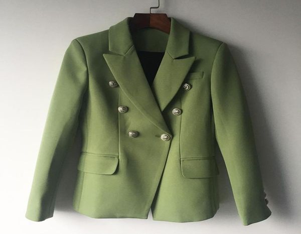 new fashion blazer jacket women039s lion metal buttons double breasted blazer outer coat green6430364, White;black
new fashion blazer jacket women039s lion metal buttons double breasted blazer outer coat green6430364, White;black